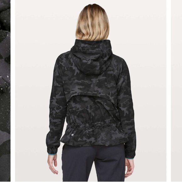 Lululemon Pack It Up Jacket Incognito Camo Multi Grey SIZE 4 - Picture 2 of 7